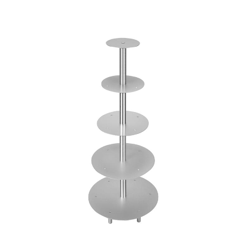 Schneider - Support à gâteaux à étages, 5 étages, argent - argenté aluminium 146005_0
