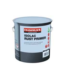 0244/6 - ISOLAC Rust Primer - Primaire antirouille pour surfaces métalliques - Isomat - Gris et Marron - Consommation : env. 13 m²/l/couche_0
