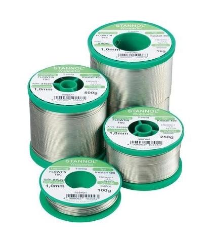 HS 10 elektroniclot 1000 g 535249-1,0 mm Soudure Etain Lötdraht Stannol 2,5%