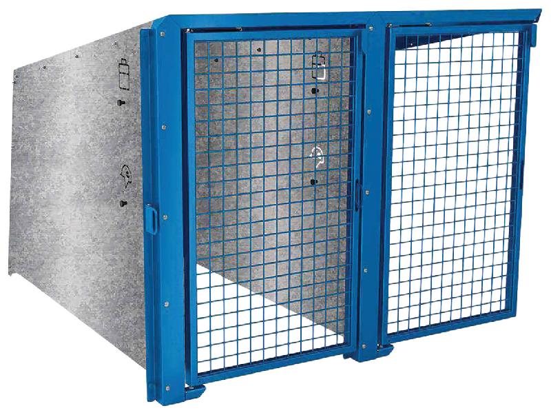 ABRI VÉLOS BERLIN COMPLÉMENTAIRE 2 PLACES PORTES PEINTES - BLEU 5010 - MANUTAN COLLECTIVITÉS