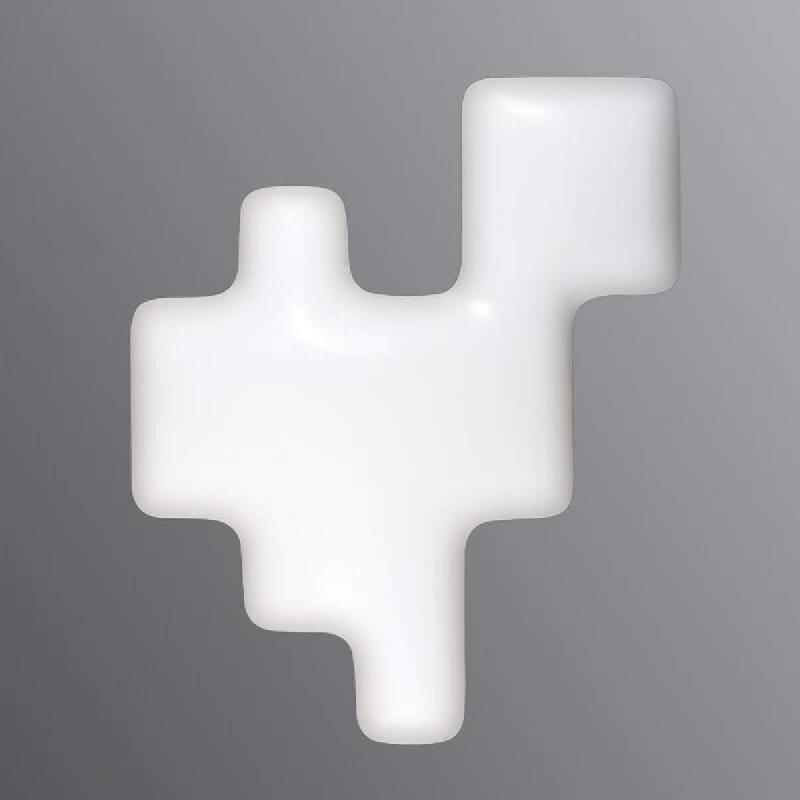 KDLN APPLIQUE MURALE PIXEL, BLANC, 51 X 42 CM
