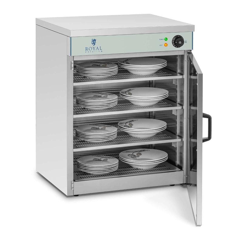 Armoire chauffante Royal Catering RCWS-60 - 120 assiettes - Acier inoxydable - Température réglable 30°C à 110°C_0