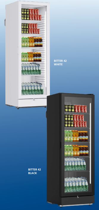 Armoire vitrée réfrigérante - IARP - Bitter 42 White et Black - EPTA - 378L - Classe énergétique E - Dégrivage automatique_0