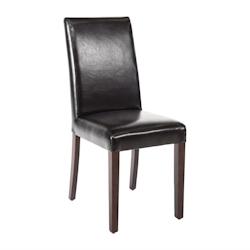 Bolero Chaises en Simili Cuir Noires   Lot de 2 - noir plastique GF954_0