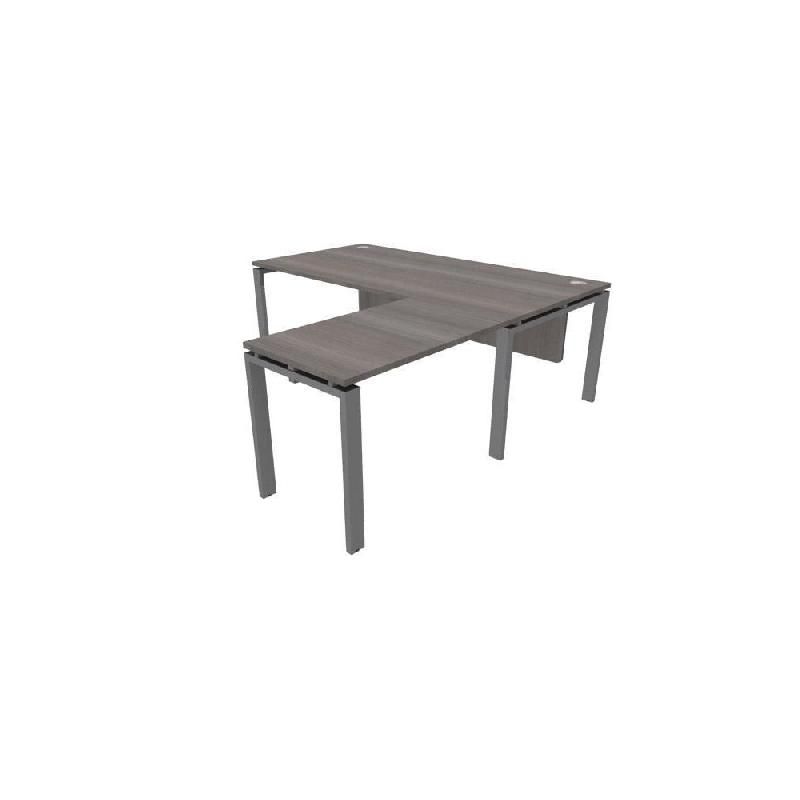 BUREAU RETOUR E-LINKL.80 X P.80 CM - PLATEAU  - PIEDS