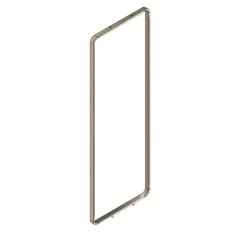 Cadre tube 60x20mm angle rond - Pas 36 mm - L950 x H3000mm - champagne_0
