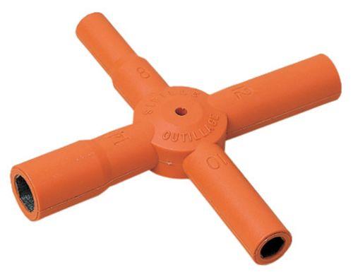 CLÉ EN CROIX ISOLÉE 6 PANS FEMELLE - LONGUEUR 150MM - TAILLES 7, 9, 11 ET 13MM - SIBIS39-7X9X11
