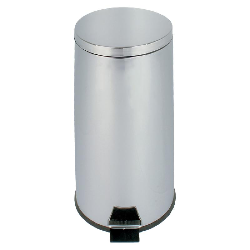 Collecteur à pédale JVD 30 L inox miroir_0