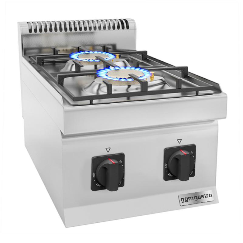 Cuisinière à gaz - 10 kW - 2 brûleurs  - Mario 700 | GGM -GHK400-E_0