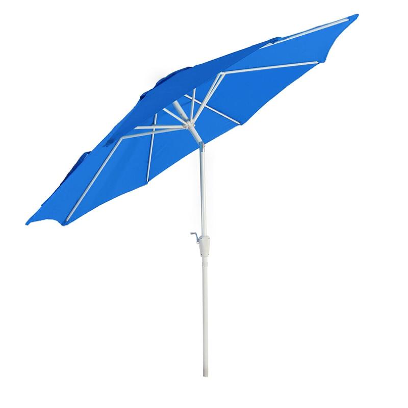 Décoshop26 - Parasol de jardin Ø 3m inclinable polyester/aluminium 5kg bleu 04_0003880 - bleu aluminium 3000534832693_0