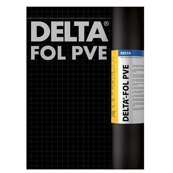 ÉCRAN DE SOUS-TOITURE ARMÉ FOL PVE DELTA POUR TOITURE EN PENTE VENTILÉE ROULEAU DE 1.50 X 50 M