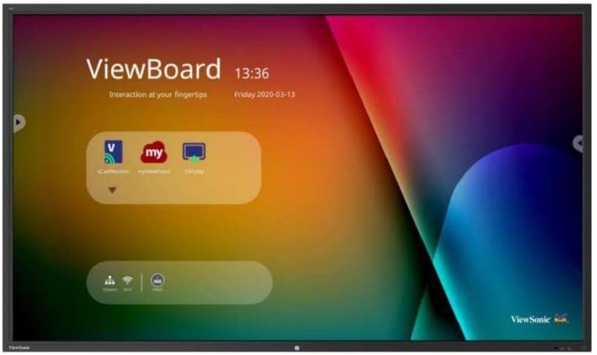 Écran interactif ViewBoard 98'' IFP9850-4 - VIEWSONIC - Ultra Fine Touch, USB-C, tableau blanc intégré_0
