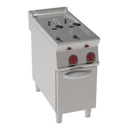 Friteuse electrique 10+10 litres  sur support - 400x900x900 mm - 14000 W 400/3V - 39471613 Eurast - inox 39471613_0