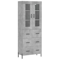 Helloshop26 - Buffet bahut commode armoire meuble de rangement organisateur cuisine salle de séjour salon haut 69,5 x 34 x 180 cm 02_0034638 - 300021_0