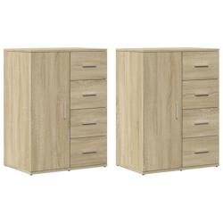 Helloshop26 - Buffet bahut commode armoire meuble de rangement organisateur cuisine salle de séjour salons lot de 2 sonoma 59 x 39 x 02_0036809 - 300_0