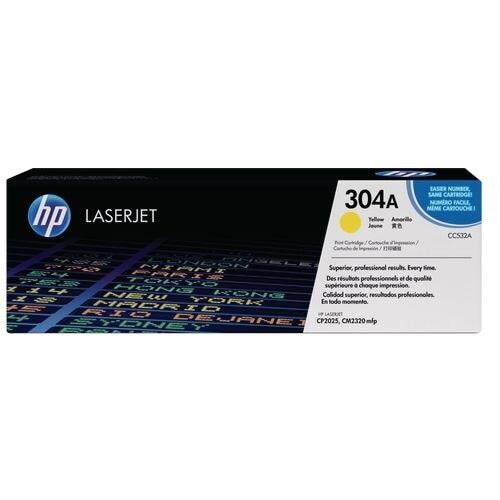 HP CC532A Jaune Cartouche de Toner ORIGINALE - 304A - jaune CC532A_0