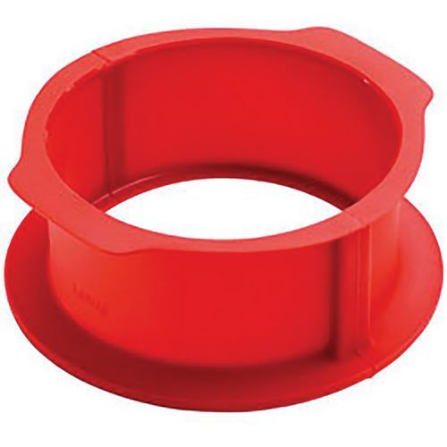 MOULE DUO À CHARLOTTE EN SILICONE DÉMONTABLE ROUGE 18CM