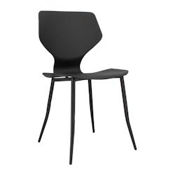Now's Home - Lot De 4 Chaises En Polypropylene Noir 47x47x83.5 Cm Gabby - 3256390231204_0