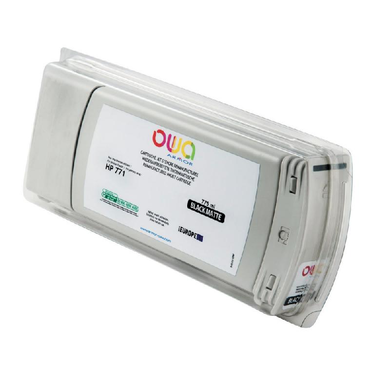 OWA B45161OW CARTOUCHE D'ENCRE REMANUFACTURÉE COMPATIBLE HP 771 - NOIR MAT