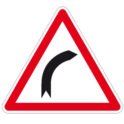 Panneau A1a - Virage à droite_0