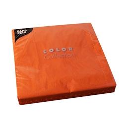 Papstar 50 Serviettes, 2 plis pliage 1/4 40 cm x 40 cm orange - 4002911553138_0