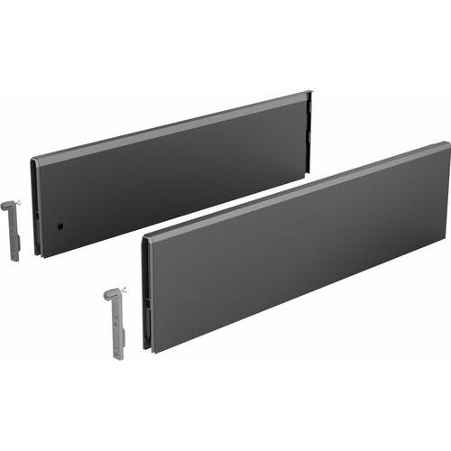 PAROIS LATÉRALES ACIER TOPSIDE ARCITECH-HAUTEUR 124 MM-ANTHRACITE-L400MM HETTICH