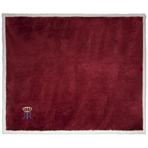 Plaid Lauren en polaire Sherpa - couverture douce et classique avec ruban Field & Co_0