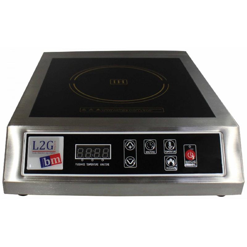 Plaque à induction 3500 W - 1 zone  Ø 120 à 260 mm - 10 niveaux - inox_0