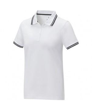 POLO AMARAGO TIPPING MANCHES COURTES FEMME BLANC - TEXTILES MODE PERSONNALISÉS