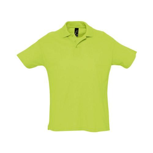 POLO PERSONNALISABLE PIQUÉ SUMMER ADULTE VERT POMME