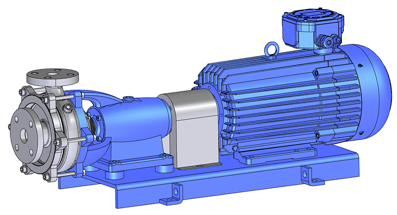 Pompes centrifuges horizontales sur socle série Evx-Bvx - VORTEX monocellulaire - Certifiées ATEX_0