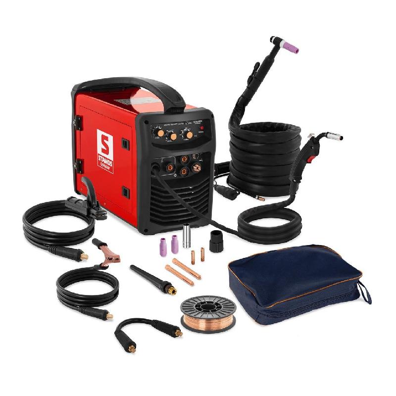 POSTE À SOUDER COMBINÉ MULTI-PROCÉDÉS ARC ÉLECTRODE ENROBÉE FIL FOURRÉ S-MIGMA 250.IGBT (MIG/MAG/MMA/TIG/FCAW, 230 V, 50 HZ, ≤ 250 A, HOT START, PROTECTION ANTI-SURCHARGES) 14_0003044_0