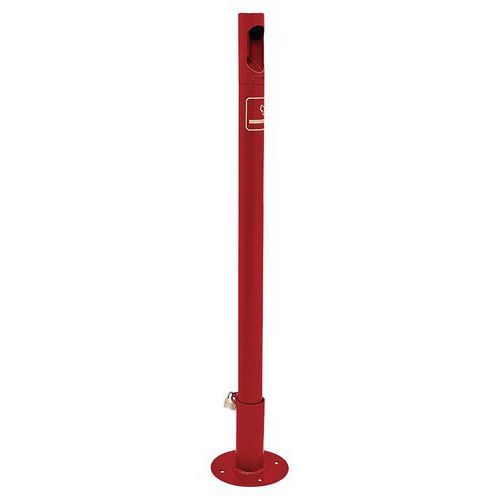 POTELET CIGARETTE FOURREAU PLATINE - GALVA ROUGE FONCÉ 3004 - PROCITY