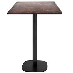 Restootab - Mange-debout 60x60cm - modèle Round rouille roc - marron TB-ROUFF-6060M-ROU.ROC_0
