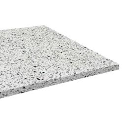 Restootab Plateau 70x70 decor terrazzo white chip - blanc Bois manufacturé PL-7070M-WH.CHI_0