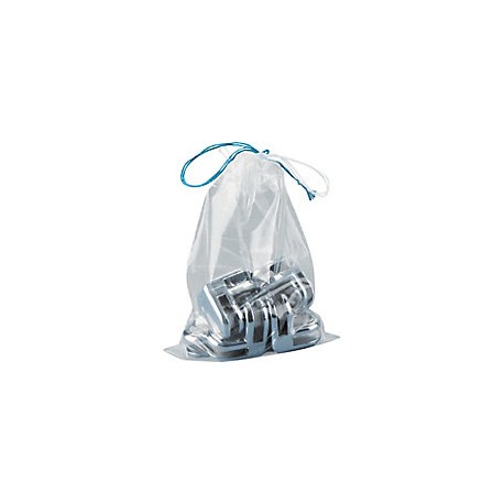 Sachet plastique à cordonnets pour scellé - lot de 100_0