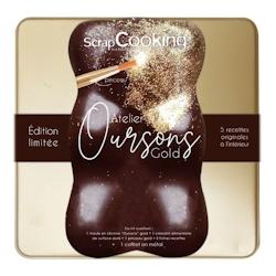 Scrap Cooking Coffret Oursons Gold édition limitée -  Or Autre Silicone Scrapcooking - doré silicone 3700392437909_0