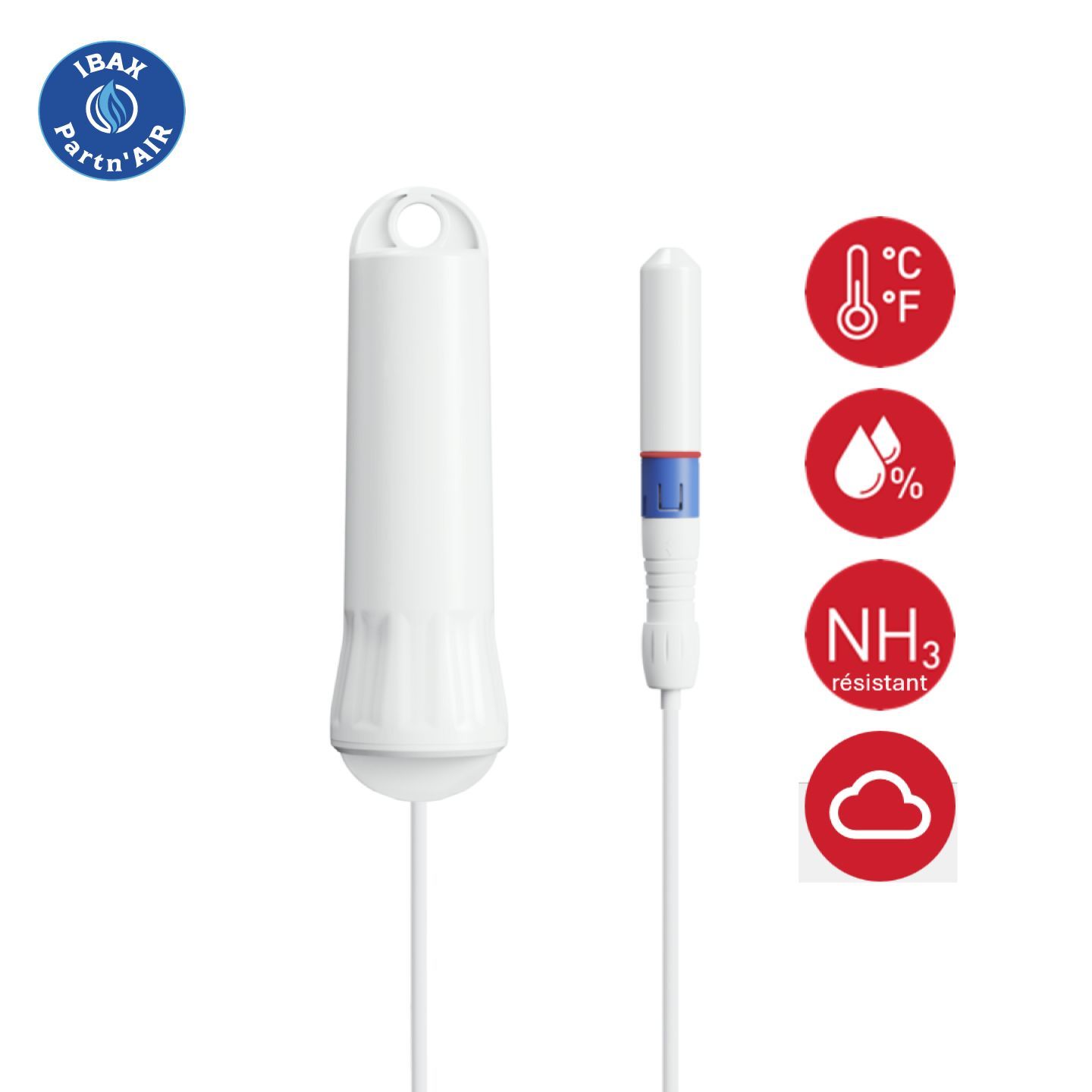 Sonde capteur de température et d'humidité - Sans fil - IP67 - Portée 3 km - Aranet PRO_0