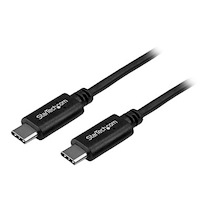 STARTECH.COM CÂBLE USB 2.0 USB-C VERS USB-C DE 1 M - CORDON USB C VERS C - CÂBLE USB TYPE-C - M/M - NOIR - CÂBLE USB DE TYPE-C - USB-C POUR USB-C - 1 M