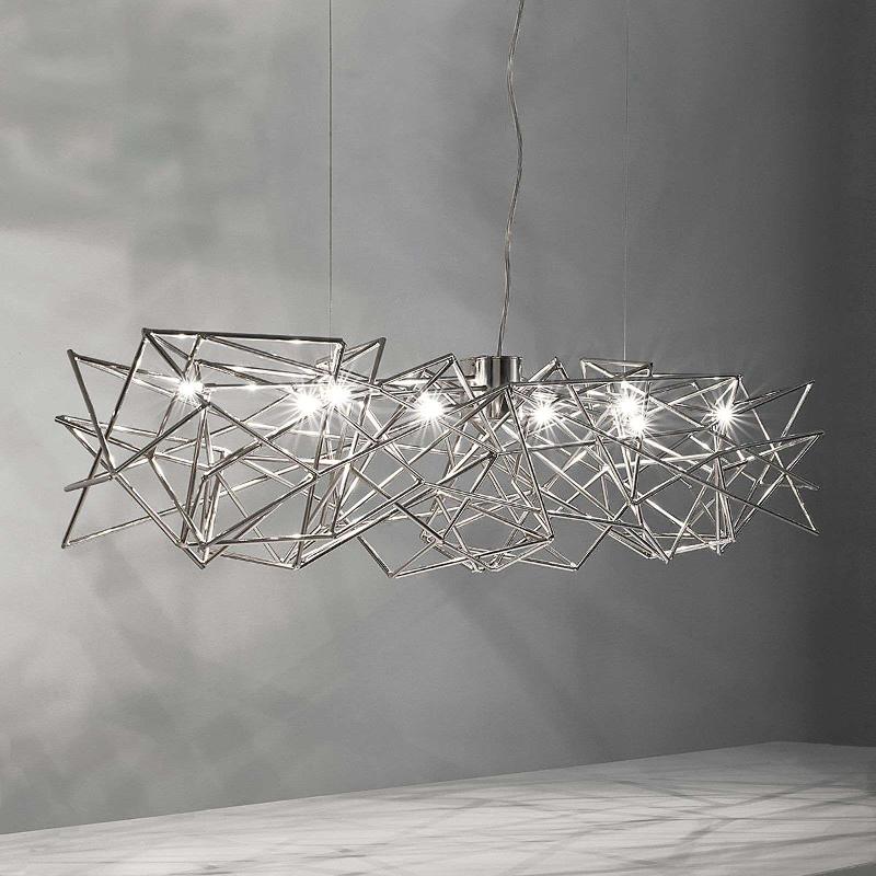 TERZANI SUSPENSION ETOILE À 8 LAMPES