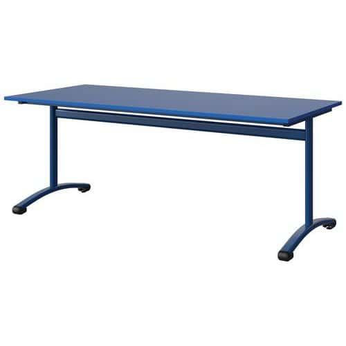 TABLE MALIBU 180X80 T5 DL STRA ABS BLEU U525/BLEU 5005