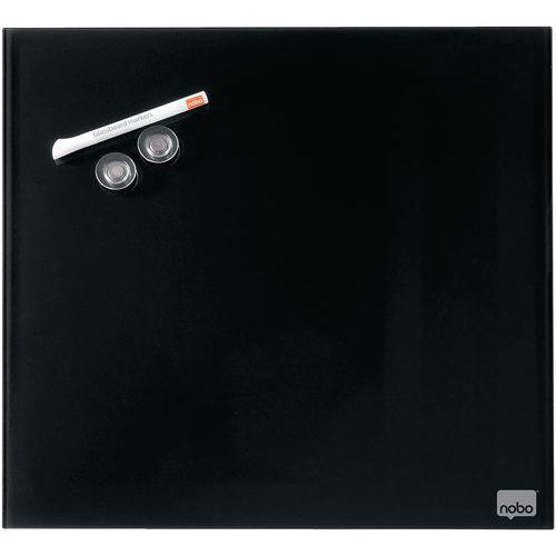 TABLEAU NOIR EN VERRE NOBO- 300 X 300 MM