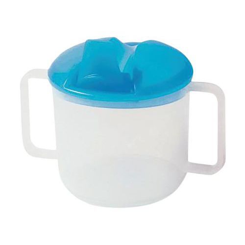 TASSES À ANSES ET BEC REPLIABLE 20 CL - POLYP. - BLEU - PLASTOREX