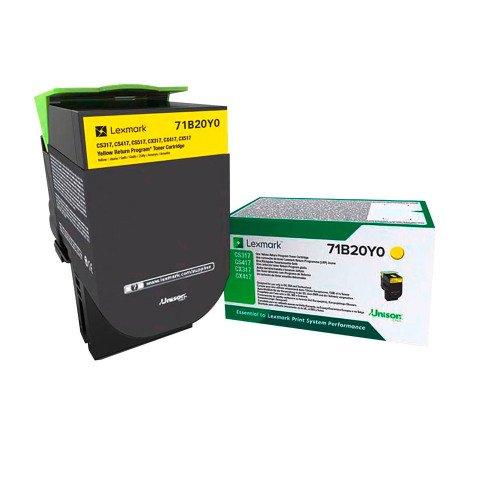 TONER LEXMARK 78C20Y0 JAUNE POUR IMPRIMANTE LASER - TONER AUTHENTIQUE