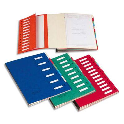 TRIEUR EMEY-JUNIOR CLIP - CLIPS DE SERRAGE - 6 COMPARTIMENTS - 25 X 32 CM - ROUGE