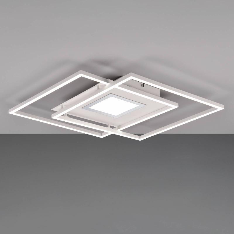 TRIO LIGHTING PLAFONNIER LED VIA CCT DIM TÉLÉCOMMANDE BLANC