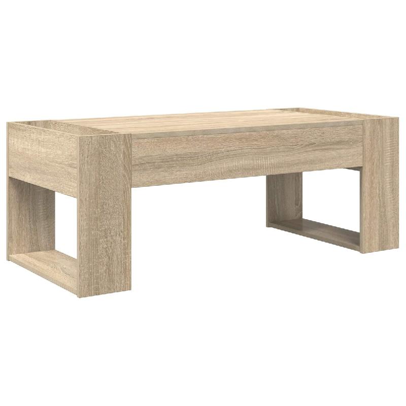 VidaXL Table basse Chêne Sonoma 110 x 50 x 41 cm Bois d'ingénierie Modèle Atlas Design - 8000158_0