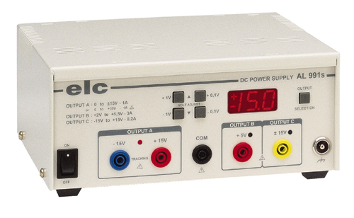 Alimentation de laboratoire multiple - 3 sorties réglables - 0-±15V, 1A - Affichage digital et interface RS232_0
