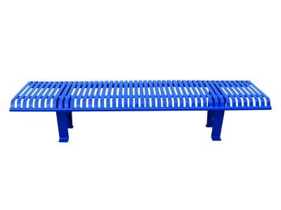 Banc public en métal plat - fabrication en acier - dimensions et finitions variées_0