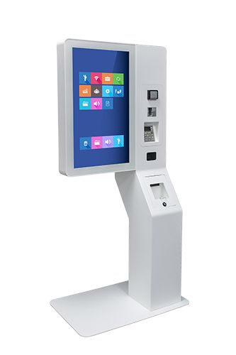 Borne libre-service Swel - Design personnalisable avec écran 32’’ et accessoires intégrés_0